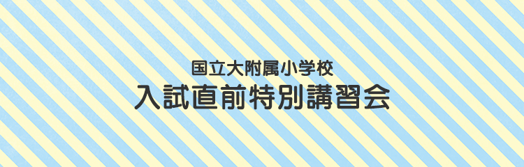 2019年直前講習のご案内